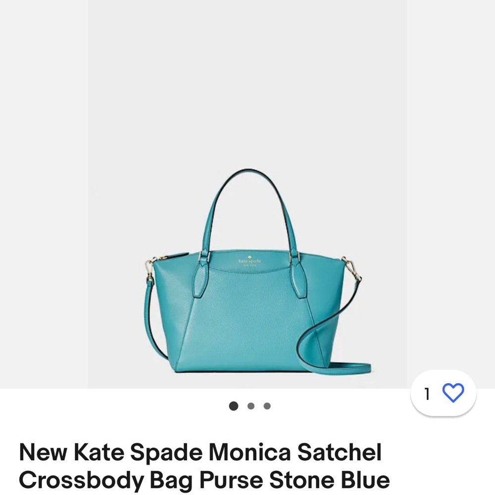NWT Kate Spade Crossbody Monica Stone Blue